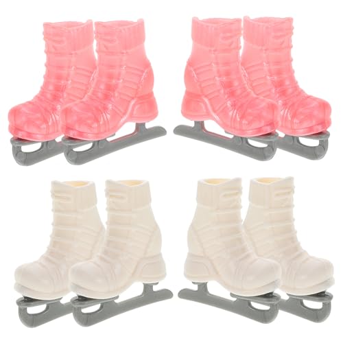 Kisangel 4 Paare Miniatur Eislaufschuhe für Puppen Dekorative Rollschuhe für Puppenhaus Zubehör Realistische DIY Schlittschuhe für Kreativprojekte und Mini Hausdekoration Kisangel 4 Paare Miniatur Eislaufschuhe für Puppen Dekorative Rollschuhe für Puppenhaus Zubehör Realistische DIY Schlittschuhe für Kreativprojekte und Mini Hausdekoration von Kisangel