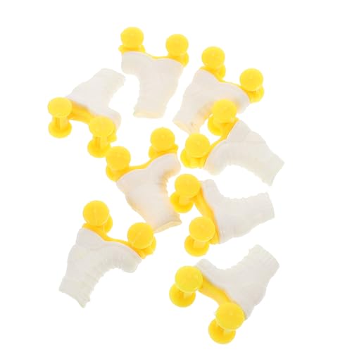 Kisangel 4 Paare Puppenschlittschuhe Mini-skiboards Puppenschuhe Bjd-körper Mini-ski-Skates Für Den Schnee Bjd-Puppen Mini-kurzski-Skates Für Den Schnee Bjd-Schuh Plastik von Kisangel