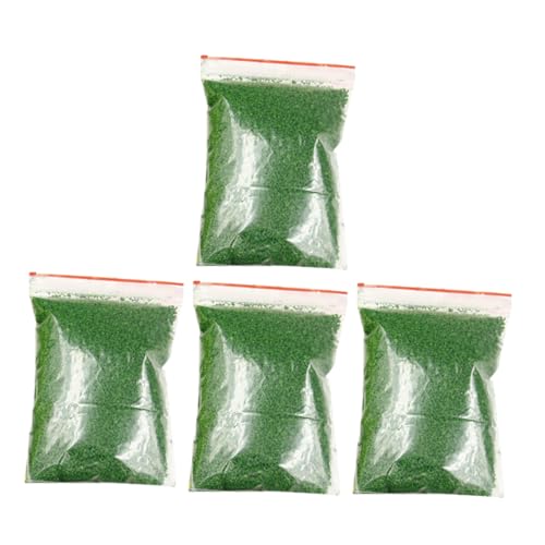 Kisangel 4 Packungen Bonsai -Materialien Miniaturgras Modellgras Modellbahn Tisch Statische Grasherde Miniaturgartenbauten Bastelgras Diorama-bausatz Falsches Moos Poröses Baumpulver Green von Kisangel