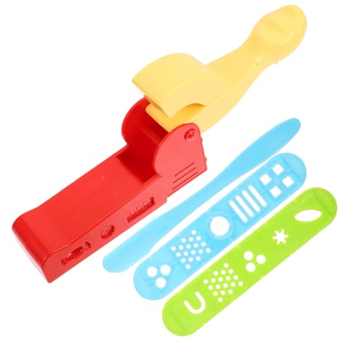 Kisangel 4 STÜCKE Teiliges Knetset aus Sicherem Kunststoff Bunte Plastilin Werkzeuge für Kreatives DIY für Jungen und Mädchen Fördert Fantasie und Farberkennung im Kindergarten und Zuhause von Kisangel