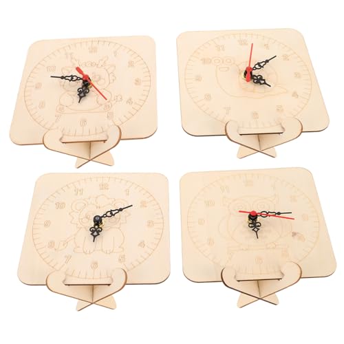 Kisangel 4 Sätze Blanko Holzuhr mit Präzisem Mechanismus Runde Ziffernblätter zum Bemalen Sicher und Pädagogisch für Zeitlernen und Kreative Bastelprojekte Kisangel 4 Sätze Blanko Holzuhr mit Präzisem Mechanismus Runde Ziffernblätter zum Bemalen Sicher und Pädagogisch für Zeitlernen und Kreative Bastelprojekte von Kisangel