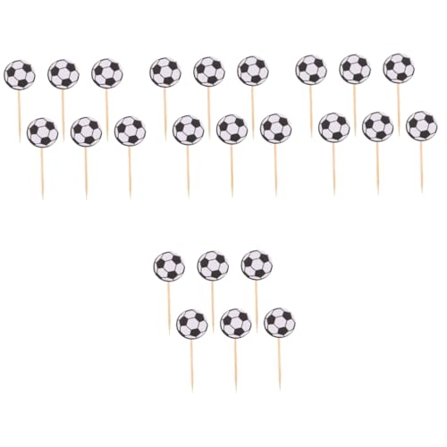 Kisangel 4 Sätze Fußball-kucheneinsatz Dekorationen Fußball-kuchendekor Fußball Cupcake Topper Für Dekorative Kuchen -ornamente Themenparty-cupcake-picks Papier 60 Stück * 4 Kisangel 4 Sätze Fußball-kucheneinsatz Dekorationen Fußball-kuchendekor Fußball Cupcake Topper Für Dekorative Kuchen -ornamente Themenparty-cupcake-picks Papier 60 Stück * 4 von Kisangel