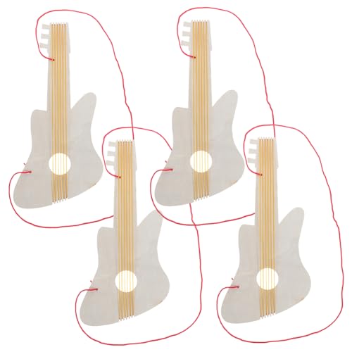 Kisangel Kindergarten-holzgitarre Malspielzeug Gitarre Für Kleinkinder Pädagogische Musikinstrumente Für Jungen Und Mädchen von Kisangel
