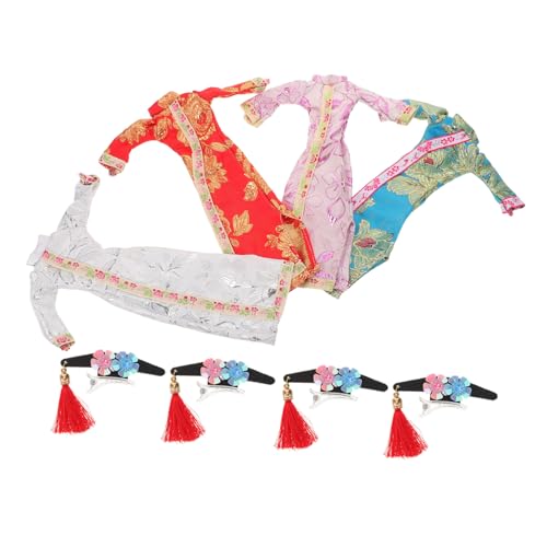 Kisangel 4 Sätze Puppe Cheongsam Kleidung im chinesischen Stil dekoratives Puppenkleid Schöne Puppenkleidung Puppe chinesisches Kleid Puppenkostüm dekorativ Mädchen Puppenkostüm Polyester Kisangel 4 Sätze Puppe Cheongsam Kleidung im chinesischen Stil dekoratives Puppenkleid Schöne Puppenkleidung Puppe chinesisches Kleid Puppenkostüm dekorativ Mädchen Puppenkostüm Polyester von Kisangel