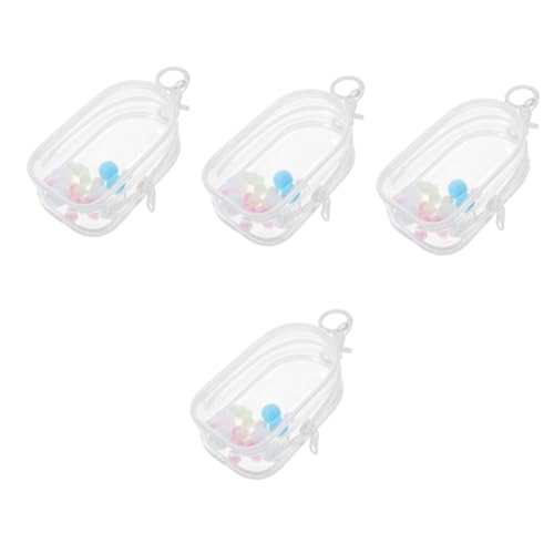 Kisangel 4 Sätze Transparente Puppenaufbewahrungstasche mit Anhänger und Haken für Puppen Wasserabweisend und Praktisch für Schule und Reisen Kisangel 4 Sätze Transparente Puppenaufbewahrungstasche mit Anhänger und Haken für Puppen Wasserabweisend und Praktisch für Schule und Reisen von Kisangel