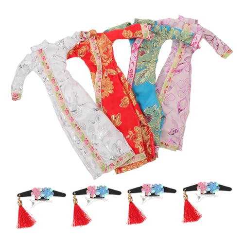 Kisangel 4 Sets Puppen Cheongsam Spielzeugpuppe Chinesisches Cheongsam Puppenkleidung Kostüm Puppenkleid Für Puppen Outfits Schönes Puppenkostüm Mädchen Puppenkostüm Mini Kisangel 4 Sets Puppen Cheongsam Spielzeugpuppe Chinesisches Cheongsam Puppenkleidung Kostüm Puppenkleid Für Puppen Outfits Schönes Puppenkostüm Mädchen Puppenkostüm Mini von Kisangel
