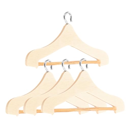 Kisangel 4 Stck Teiliges Mini Holz Kleiderbügel für Puppenkleider Stabile Miniatur Holzaufhänger für Puppenhaus Platzsparende Leichte Puppen Wäschebügel für Organisierten Puppenschrank Kisangel 4 Stck Teiliges Mini Holz Kleiderbügel für Puppenkleider Stabile Miniatur Holzaufhänger für Puppenhaus Platzsparende Leichte Puppen Wäschebügel für Organisierten Puppenschrank von Kisangel