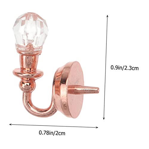 Kisangel 4 Stck Teiliges Puppenhaus Miniatur Wandlampe aus Sicherem Material Dekorative Miniatur Wandleuchte Stilvolle Zubehör für Puppenhaus Innenraum Geeignet für und von Kisangel