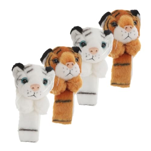 Kisangel 4 Stck Teiliges Tiger Slap Armband aus Weichem Plüsch Niedliches Tier für Leicht und Kompakt als Partyzubehör und für Geburtstagsfeiern und Kostümpartys Kisangel 4 Stck Teiliges Tiger Slap Armband aus Weichem Plüsch Niedliches Tier für Leicht und Kompakt als Partyzubehör und für Geburtstagsfeiern und Kostümpartys von Kisangel