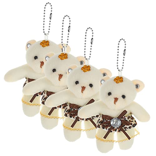 Kisangel 4 Stück Bärenpuppe Braut- Dekorationen Bär für Kuchen Miniatur klein Geburtstagsdekoration tragen süßes Tier süßes Accessoire süßes PP Baumwolle Leopard Kisangel 4 Stück Bärenpuppe Braut- Dekorationen Bär für Kuchen Miniatur klein Geburtstagsdekoration tragen süßes Tier süßes Accessoire süßes PP Baumwolle Leopard von Kisangel