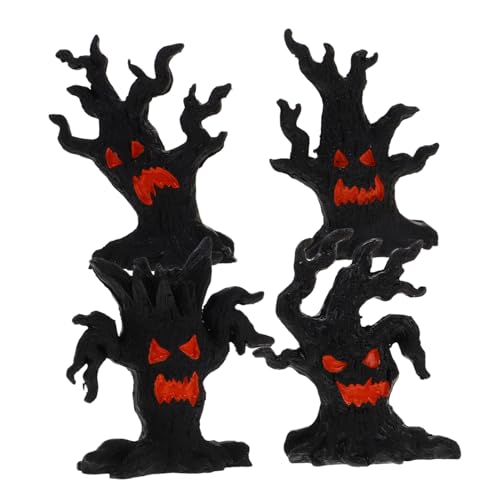 Kisangel 4 Stück Dekorative Ornamente Aus Kunstharz Riesiger Tisch Für Den Innenbereich Gruselige Halloween Dekorationen Mini Halloween Dekoration Halloween Outdoor Thema von Kisangel