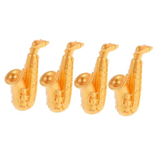 Kisangel 4 Stück Desktop Puppenhaus Instrumente Mini Saxophon Musikinstrumente für Puppenhaus Saxophon Puppenhaus deko Praktisch Miniatur-Dinge Harz Golden Kisangel 4 Stück Desktop Puppenhaus Instrumente Mini Saxophon Musikinstrumente für Puppenhaus Saxophon Puppenhaus deko Praktisch Miniatur-Dinge Harz Golden von Kisangel