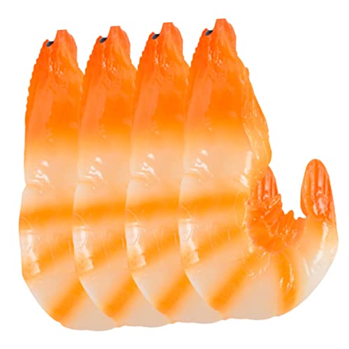 Kisangel 4 Stück Garnelenmodell Für Meeresfrüchte Künstliche Garnelen Garnelen-Modelle Garnelen Essen Dekorationen Fake-Food-Foto-Requisite Simulation Garnelen Simulationsfutter PVC Kisangel 4 Stück Garnelenmodell Für Meeresfrüchte Künstliche Garnelen Garnelen-Modelle Garnelen Essen Dekorationen Fake-Food-Foto-Requisite Simulation Garnelen Simulationsfutter PVC von Kisangel