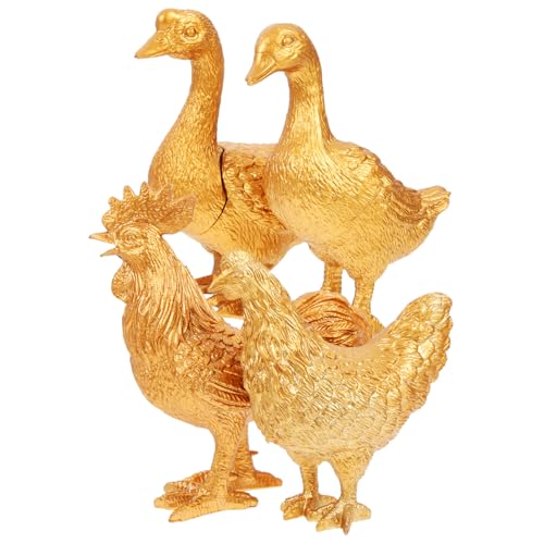 Kisangel 4 Stück Geflügelmodellspielzeug Tierspielzeug Winzig Kleines Tier Miniatur Tiere Tierisches Kleine Tierfiguren Goldene Tierfigur Nutztierfiguren Plastik Kisangel 4 Stück Geflügelmodellspielzeug Tierspielzeug Winzig Kleines Tier Miniatur Tiere Tierisches Kleine Tierfiguren Goldene Tierfigur Nutztierfiguren Plastik von Kisangel