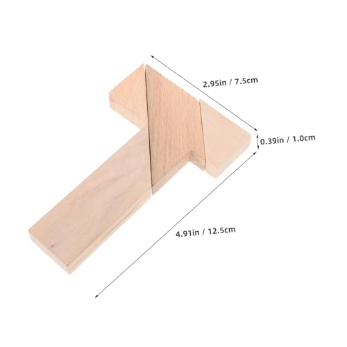 Kisangel 4 Stück Holz T Form Puzzle Teiliges Klassisches Denkspiel Feinmotorik Kreatives Lernspielzeug Für Erwachsene Stem Education Kisangel 4 Stück Holz T Form Puzzle Teiliges Klassisches Denkspiel Feinmotorik Kreatives Lernspielzeug Für Erwachsene Stem Education von Kisangel