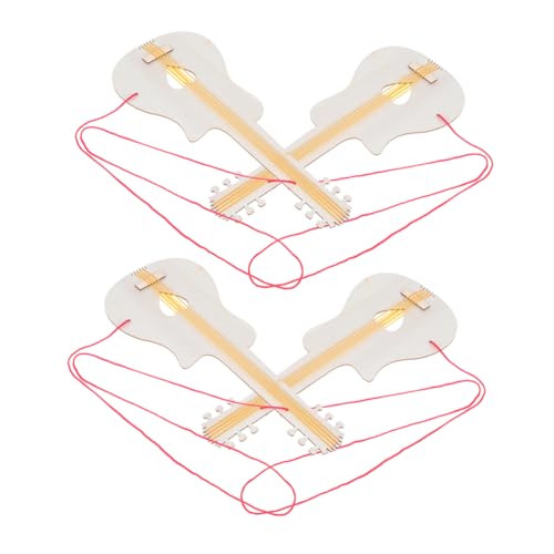 Kisangel 4 Stück Holzausschnitte Gitarre Gitarre musikalisches Gitarre für kleine Gitarre Gitarrenspielzeug für Instrumentenbehänge aus Holz hölzern Kisangel 4 Stück Holzausschnitte Gitarre Gitarre musikalisches Gitarre für kleine Gitarre Gitarrenspielzeug für Instrumentenbehänge aus Holz hölzern von Kisangel