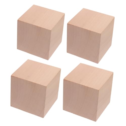 Kisangel 4 Stück Holzbausteine für DIY Projekte Unbehandelte Holzklötze für Pädagogisches Mathematik und Kreativen Fähigkeiten Kisangel 4 Stück Holzbausteine für DIY Projekte Unbehandelte Holzklötze für Pädagogisches Mathematik und Kreativen Fähigkeiten von Kisangel