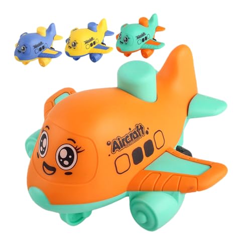 Kisangel 4 Stück Kinderspielzeugflugzeug in Flugzeugform Interaktives Kinderspielzeug Cartoon-autospielzeug Autospielzeug Für Den Haushalt Auto Plastik von Kisangel