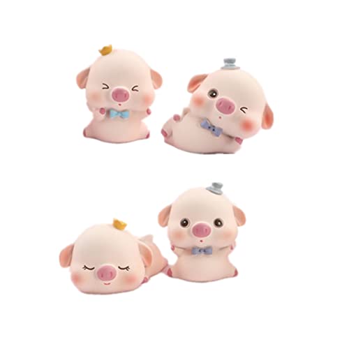 Kisangel 4 Stück Kuchendekorationen Schwein Figurenkuchen -Topper Auto-Schwein- Schweinfigur Miniaturtiere Schweinekuchenverzierung Cartoon-Kuchen- Tierkuchen Ornamente Harz Rosa Kisangel 4 Stück Kuchendekorationen Schwein Figurenkuchen -Topper Auto-Schwein- Schweinfigur Miniaturtiere Schweinekuchenverzierung Cartoon-Kuchen- Tierkuchen Ornamente Harz Rosa von Kisangel
