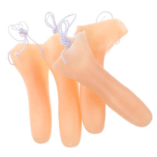 Kisangel 4 Stück Lange Nase Who Falsche Nase Für Gefälscht Nase Halloween-kostüm Cosplay Nasenprothese Party Nase Kostüm Halloween-kostüm Mit Falscher Nase Große Nase Beige Vinyl von Kisangel