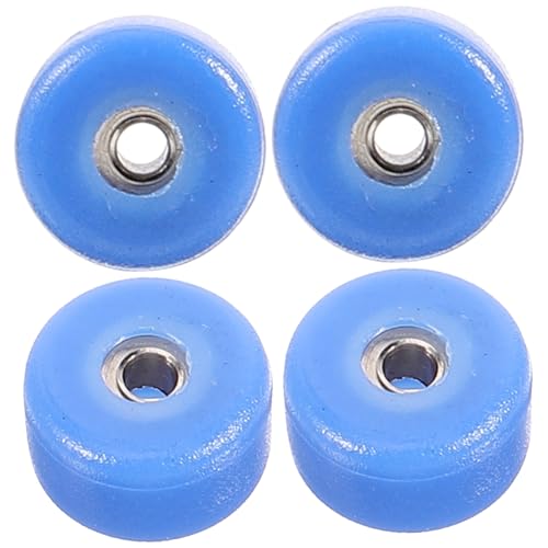 Kisangel 4 Stück Lifelike Finger Skateboard Roller Wheels mit Hochgeschwindigkeitskugellager Farbige Kompakte Desktop Spielzeuge für DIY Sneaker Schlüsselanhänger und Fingerspitzen von Kisangel