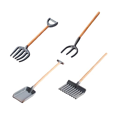 Kisangel 4 Stück Mini Gartenwerkzeug Set Teiliges Zubehör für Puppenhaus für Mädchen Enthält Schaufel und Rechen für DIY Projekte und Miniaturgärten Kisangel 4 Stück Mini Gartenwerkzeug Set Teiliges Zubehör für Puppenhaus für Mädchen Enthält Schaufel und Rechen für DIY Projekte und Miniaturgärten von Kisangel