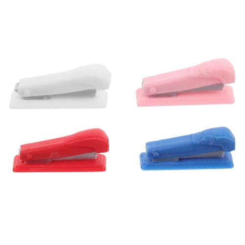 Kisangel 4 Stück Mini Hefter Puppenhaus Zubehör Miniatur Hefter Lernzubehör Für Puppen Mini Puppenhaus Dekore Lernhefter Puppenhaus Mini Puppenhaus Zubehör Puppen Schreibwaren von Kisangel