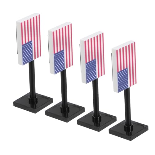 Kisangel 4 Stück Mini Us Flaggen Militärspielzeug Bausteine für Jungen Szenenaccessoires für Unabhängigkeitstag Fördert Kreativität und Geschicklichkeit Kisangel 4 Stück Mini Us Flaggen Militärspielzeug Bausteine für Jungen Szenenaccessoires für Unabhängigkeitstag Fördert Kreativität und Geschicklichkeit von Kisangel