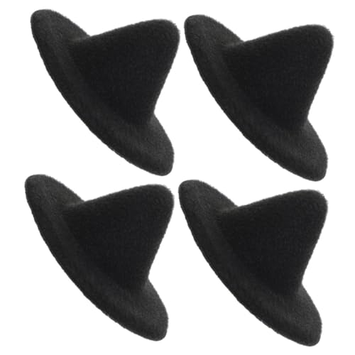 Kisangel 4 Stück Mini Zaubererhut Miniatur Puppenhüte Hexenpuppen Bastelhüte Party Kleiner Zaubererhut Mädchen Miniaturhüte Mini Hut Puppenkostüm Zubehör Mini Kappe Für Unser von Kisangel