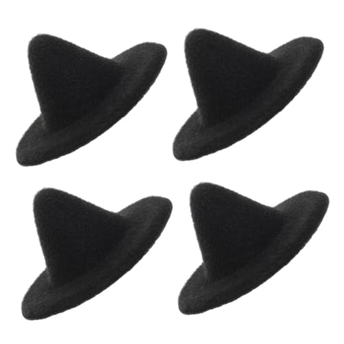 Kisangel 4 Stück Mini Zaubererhut Puppenkostüm Accessoire Winzige Hexenhüte Puppenhaus Hexenhüte Zaubererhut Hexenhut Hüte Bulk Hexen Puppe Dekorativer Hut Eva von Kisangel
