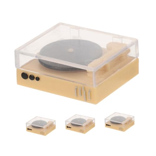 Kisangel 4 Stück Miniatur CD Player Für Puppenhaus DIY Mini Plattenspieler Modell Für Puppenhaus Wohnzimmer Und Schlafzimmer – Kleines Hausmöbel Kisangel 4 Stück Miniatur CD Player Für Puppenhaus DIY Mini Plattenspieler Modell Für Puppenhaus Wohnzimmer Und Schlafzimmer – Kleines Hausmöbel von Kisangel