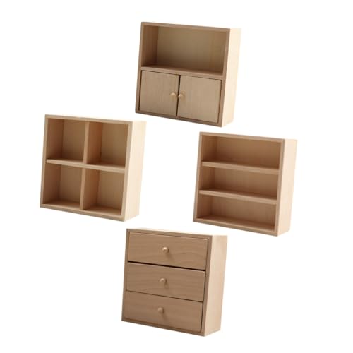 Kisangel 4 Stück Miniatur Holzschrank DIY Teilig Realistisches Puppenhaus Möbel Tiny Bücherregal Dekoratives Kabinett Vielseitig Verwendbar Kreative Lernaktivität Handwerksprojekt Kisangel 4 Stück Miniatur Holzschrank DIY Teilig Realistisches Puppenhaus Möbel Tiny Bücherregal Dekoratives Kabinett Vielseitig Verwendbar Kreative Lernaktivität Handwerksprojekt von Kisangel