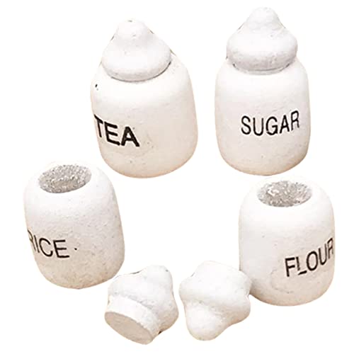 Kisangel 4 Stück Miniatur Küchenzubehör Set Teiliges Puppenhaus Essensbehälter Modell Dekorative Mini Food Pots für Teeparty und DIY Mikrolandschaft Kisangel 4 Stück Miniatur Küchenzubehör Set Teiliges Puppenhaus Essensbehälter Modell Dekorative Mini Food Pots für Teeparty und DIY Mikrolandschaft von Kisangel