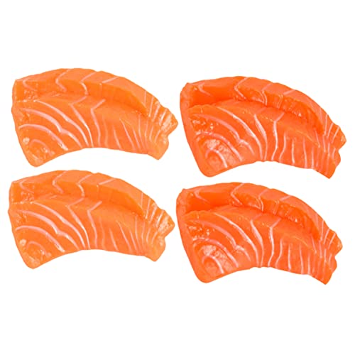 Kisangel 4 Stück Modell Lachsfilet simuliertes Lachsdekor kleines Lachsdekor gefälschte Lachsscheiben Lachs-Modell Lachsfälschung Künstliches Essen künstliche Lebensmittelmodelle PVC Kisangel 4 Stück Modell Lachsfilet simuliertes Lachsdekor kleines Lachsdekor gefälschte Lachsscheiben Lachs-Modell Lachsfälschung Künstliches Essen künstliche Lebensmittelmodelle PVC von Kisangel
