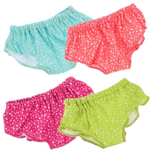 Kisangel 4 Stück Puppe Höschen Unterhose für Puppe So tun, als ob Sie Puppenzubehör würden Puppenunterhose Höschen für Puppen Puppenhöschen Stoff Kisangel 4 Stück Puppe Höschen Unterhose für Puppe So tun, als ob Sie Puppenzubehör würden Puppenunterhose Höschen für Puppen Puppenhöschen Stoff von Kisangel