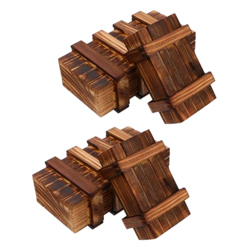 Kisangel 4 Stück Puzzle Box aus Holz Teiliges Rätselspiel für Erwachsene Fördert Denkfähigkeit und Kreativität für Spielzimmer und Reisen Robuste Verarbeitung Kisangel 4 Stück Puzzle Box aus Holz Teiliges Rätselspiel für Erwachsene Fördert Denkfähigkeit und Kreativität für Spielzimmer und Reisen Robuste Verarbeitung von Kisangel