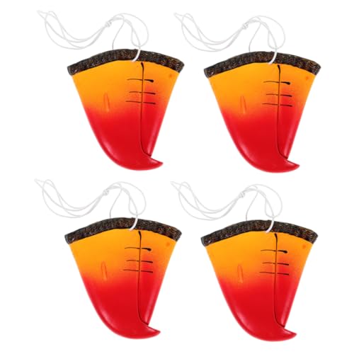 Kisangel 4 Stück Realistische Papagei Nasenmasken Weiche Tier vogelschnabel Requisiten für Cosplay Halloween Maskenball und Partydekoration Komfortabel und Leicht Tragbar von Kisangel