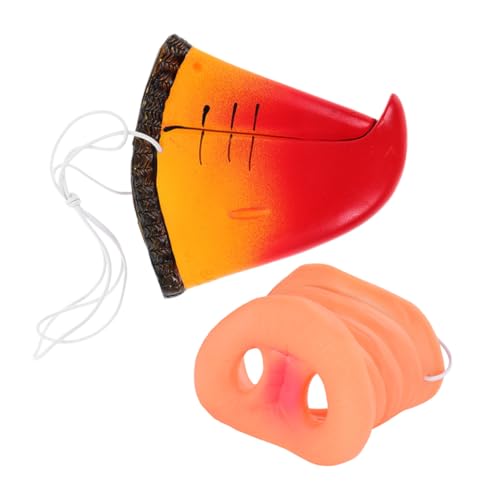 Kisangel 4 Stück Realistische Tiermasken mit Schweinenase und Papageienschnabel Detailgetreu Leicht Tragbar für Halloween Karneval Geburtstag und Themenpartys von Kisangel