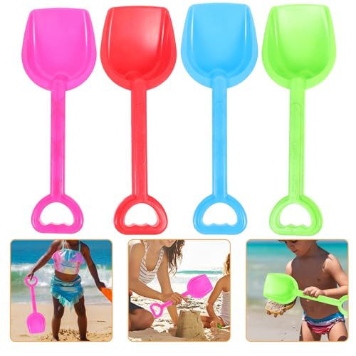 Kisangel 4 Stück Sandschaufel Outdoor Werkzeuge Für Strand Grabspielzeug Outdoor Sandschaufeln Sandgraben Sandspaten Sandspielzeug Aus Kunststoff Zufällige Farbe von Kisangel