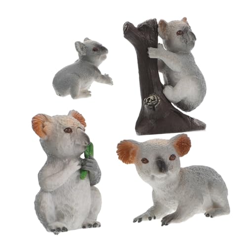 Kisangel 4 Stück Simulationstiermodell Mini Koala Gartenfiguren Koala-Figuren Fairy Garden Koala Dekorationen Koala-miniaturfiguren DIY Terrarium Koala Handwerk Koala -Figur PVC Grey Kisangel 4 Stück Simulationstiermodell Mini Koala Gartenfiguren Koala-Figuren Fairy Garden Koala Dekorationen Koala-miniaturfiguren DIY Terrarium Koala Handwerk Koala -Figur PVC Grey von Kisangel