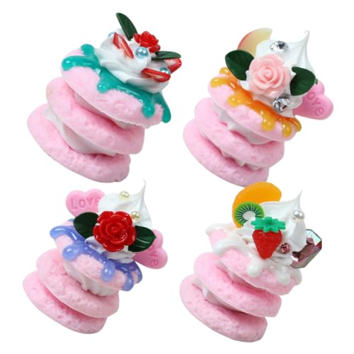 Kisangel 4 Stück Simuliertes Dessertmodell Gefälschtes Lebensmittelmodell Künstlicher Nachtisch Simulationskuchen Gefälschte Dessertdekorationen Simulationsfutter Dessert-Modell PVC Kisangel 4 Stück Simuliertes Dessertmodell Gefälschtes Lebensmittelmodell Künstlicher Nachtisch Simulationskuchen Gefälschte Dessertdekorationen Simulationsfutter Dessert-Modell PVC von Kisangel