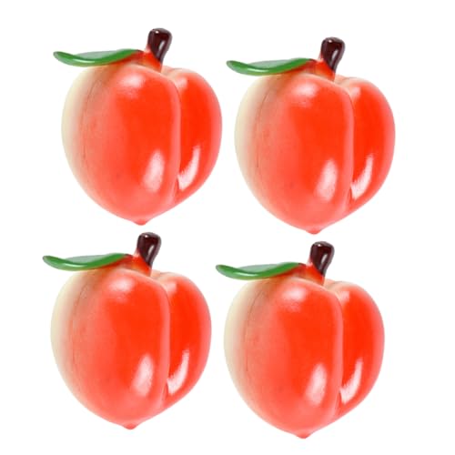 Kisangel 4 Stück Simuliertes Pfirsichmodell Gefälscht Künstlich Bastel-pfirsichmodell Pfirsich-Foto-Requisiten Obstprop Pfirsich-Requisite Aufbewahren PVC Rot Kisangel 4 Stück Simuliertes Pfirsichmodell Gefälscht Künstlich Bastel-pfirsichmodell Pfirsich-Foto-Requisiten Obstprop Pfirsich-Requisite Aufbewahren PVC Rot von Kisangel