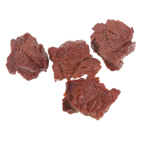 Kisangel 4 Stück Steak-Modell Künstliche Nahrung Simulation Lebensmittelmodell Künstliche Steak-Requisiten Künstliches Fleisch Falsches Essen Gefälschte Fleischstütze PVC von Kisangel