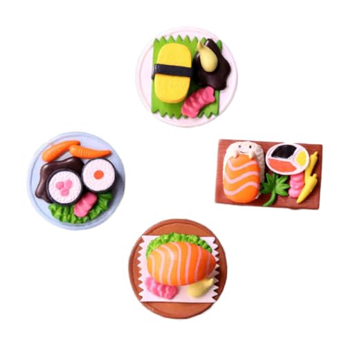 Kisangel 4 Stück Sushi Dekoration Realistische Lebensmittelornamente für Heimdekoration Geschenkideen Leicht und Tragbar Präsentation für Familie und Freunde Kisangel 4 Stück Sushi Dekoration Realistische Lebensmittelornamente für Heimdekoration Geschenkideen Leicht und Tragbar Präsentation für Familie und Freunde von Kisangel