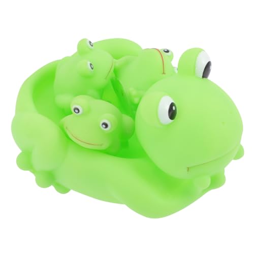 Kisangel 4 Stück Teiliges Badewannenspielzeug aus Sicherem Hautfreundlichem Material Niedliche Frosch Designs für Kleinkinder Fördert Hand Auge Koordination Leicht und Tragbar für Badespaß Kisangel 4 Stück Teiliges Badewannenspielzeug aus Sicherem Hautfreundlichem Material Niedliche Frosch Designs für Kleinkinder Fördert Hand Auge Koordination Leicht und Tragbar für Badespaß von Kisangel