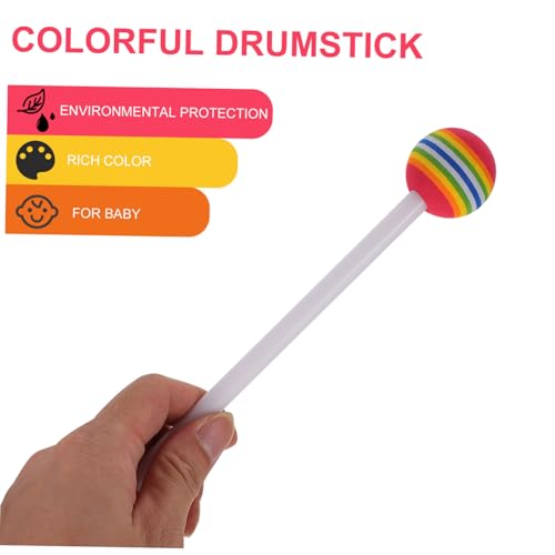 Kisangel 4 Stück Teiliges Bunte Trommelstöcke aus Langlebigem Eva für Anfänger und Musikbegeisterte Geeignet für Percussion Übung und Orff Instrumente für Jungen und Mädchen von Kisangel