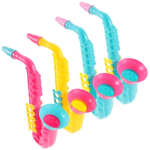 Kisangel 4 Stück Teiliges Buntes Saxophon für Leichtes Tragbares Blasinstrument Realistische Nachbildung Fördert Kreativität und Vorstellungskraft für Partys und Musikspiele Kisangel 4 Stück Teiliges Buntes Saxophon für Leichtes Tragbares Blasinstrument Realistische Nachbildung Fördert Kreativität und Vorstellungskraft für Partys und Musikspiele von Kisangel