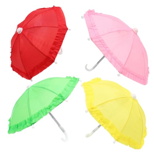 Kisangel 4 Stück Teiliges Farbige Spitzen Strapazierfähige Miniatur deko Kindgerechter Sonnenschirm für Puppenhaus Foto Requisite Geeignet für Mädchen und Jungen Kisangel 4 Stück Teiliges Farbige Spitzen Strapazierfähige Miniatur deko Kindgerechter Sonnenschirm für Puppenhaus Foto Requisite Geeignet für Mädchen und Jungen von Kisangel