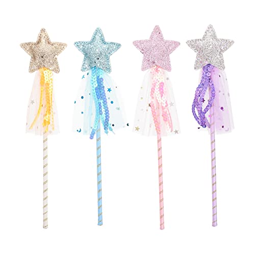 Kisangel 4 Stück Teiliges Feenstab mit Stern Design Glitzernde Zauberstäbe für Kostümpartys Tanzaufführungen und Fotografie aus Kinderfreundlichem Material Leicht und Handlich Kisangel 4 Stück Teiliges Feenstab mit Stern Design Glitzernde Zauberstäbe für Kostümpartys Tanzaufführungen und Fotografie aus Kinderfreundlichem Material Leicht und Handlich von Kisangel