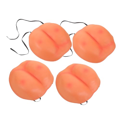 Kisangel 4 Stück Teiliges Halloween Kostüm Zubehör Realistische Leichte Fake-Buttock-Props Witzige Elastische Po-verkleidung für Party-scherze und Cosplay Kisangel 4 Stück Teiliges Halloween Kostüm Zubehör Realistische Leichte Fake-Buttock-Props Witzige Elastische Po-verkleidung für Party-scherze und Cosplay von Kisangel